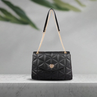 Black  Quilted Shoulder Bag