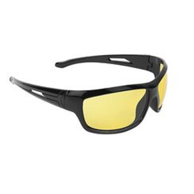 Transparent UV Protected Black Full Rim Wrap-around Night Vision